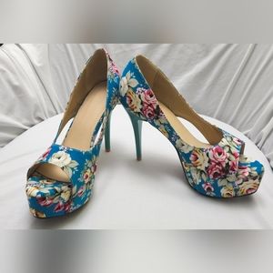 Floral Jinpin Heels